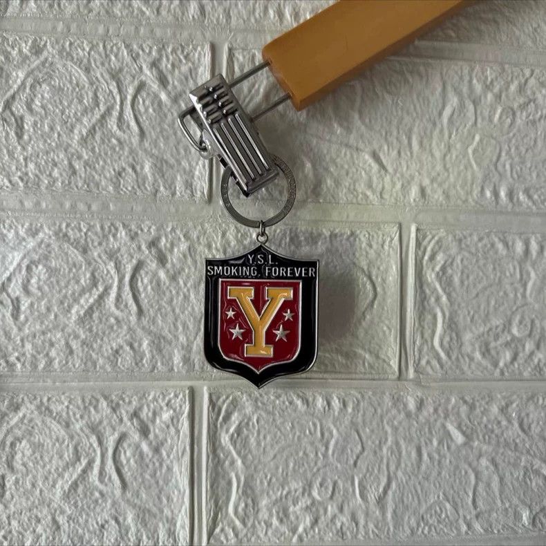 Yves Saint Laurent YSL Logo Badge Keychain - dmc Size ONE SIZE - 1 Thumbnail