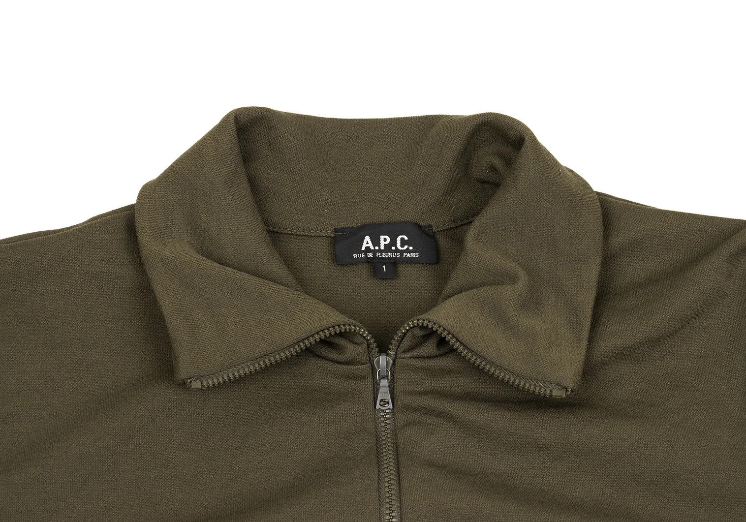 A.P.C. Poly Track Jacket in Olive Color Size US XXS / EU 40 - 4 Thumbnail