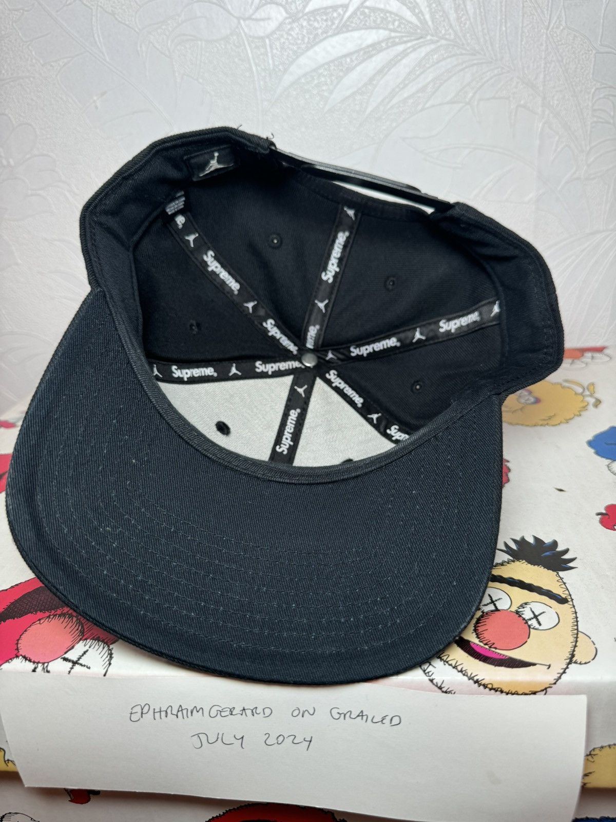 Supreme x Jordan Black Cap Hat