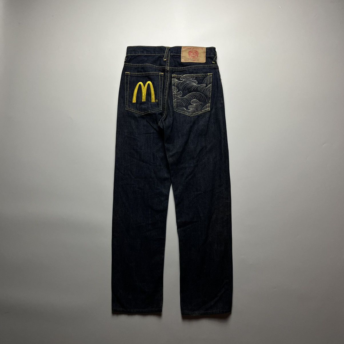 RMC Jeans RMC Red Monkey Company x McDonalds Embroidered Pants Size US 26 / EU 42 - 1 Thumbnail