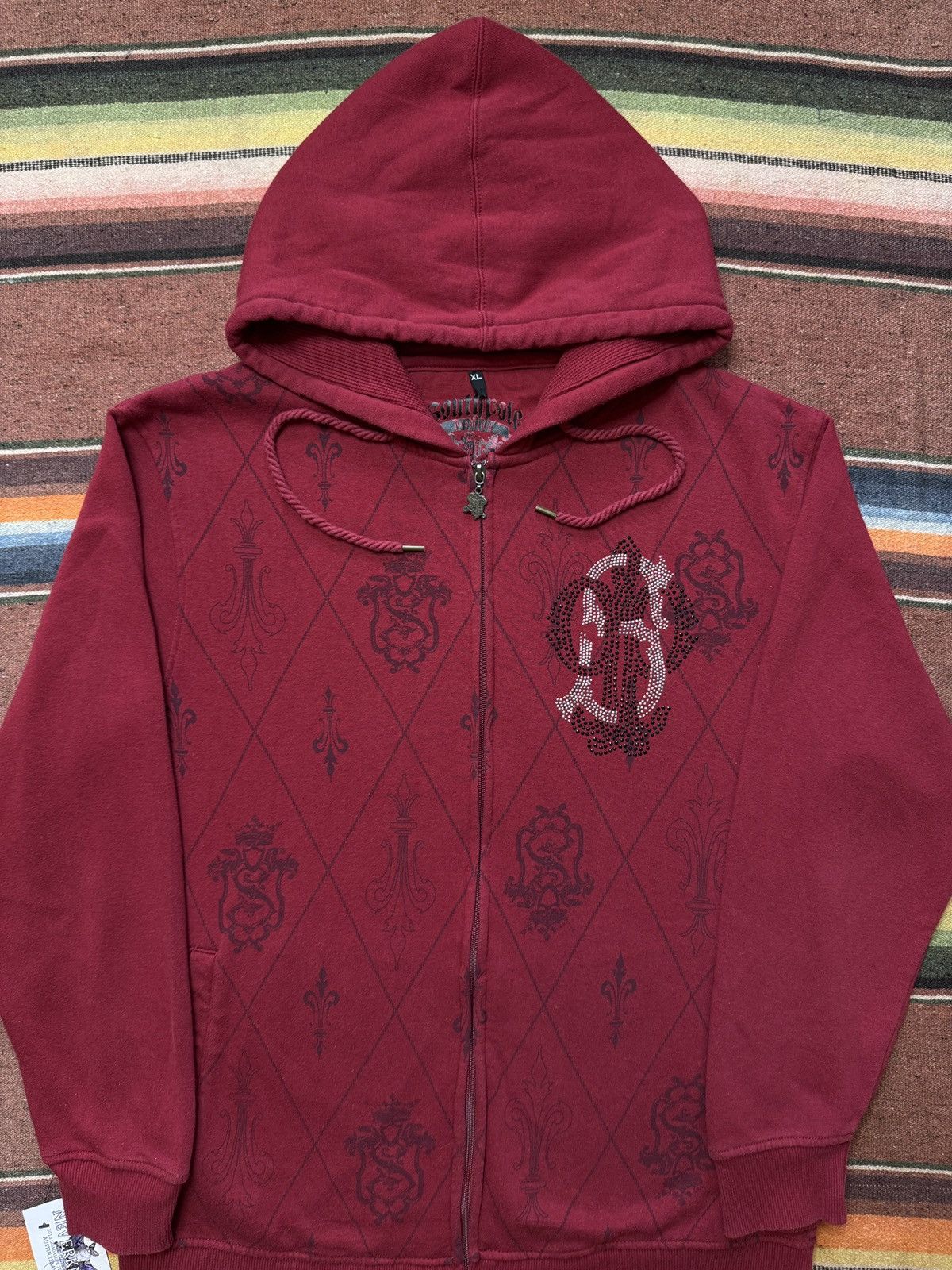 Southpole Y2K South Pole Thermal Zip Up Hoodie Size US XL / EU 56 / 4 - 2 Thumbnail