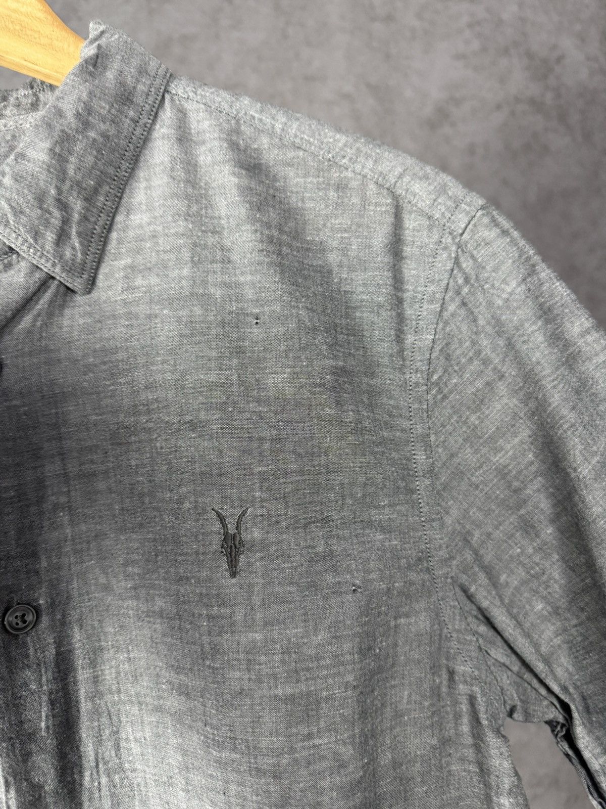 Allsaints Allsaints designer logo linen cotton shirt Size US S / EU 44-46 / 1 - 5 Thumbnail