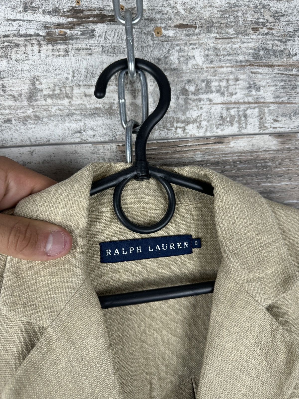 Polo Ralph Lauren × Vintage Women’s Vintage Polo Ralph Lauren linen blazer line size 8 S Size S / US 4 / IT 40 - 8 Thumbnail