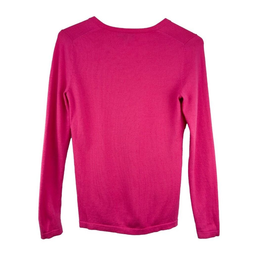 Lord & Taylor LORD & TAYLOR Extra fine Merino Pinky V Neck Minimalist sz 6 Size M / US 6-8 / IT 42-44 - 5 Thumbnail