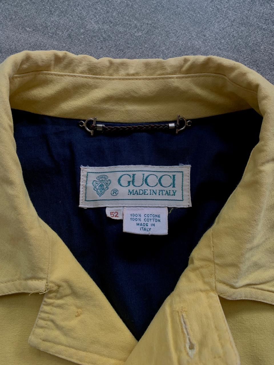 Gucci FREE TAX! 90s Canvas Cropped Work Jacket Size US L / EU 52-54 / 3 - 10 Thumbnail