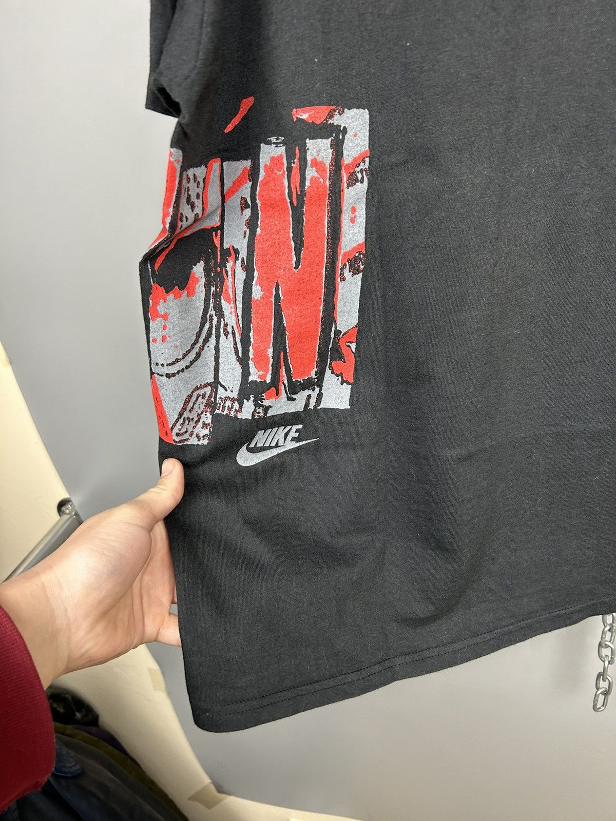 Nike × Vintage Vintage 90s Nike Jordan T shirt Logo Size US L / EU 52-54 / 3 - 13 Thumbnail