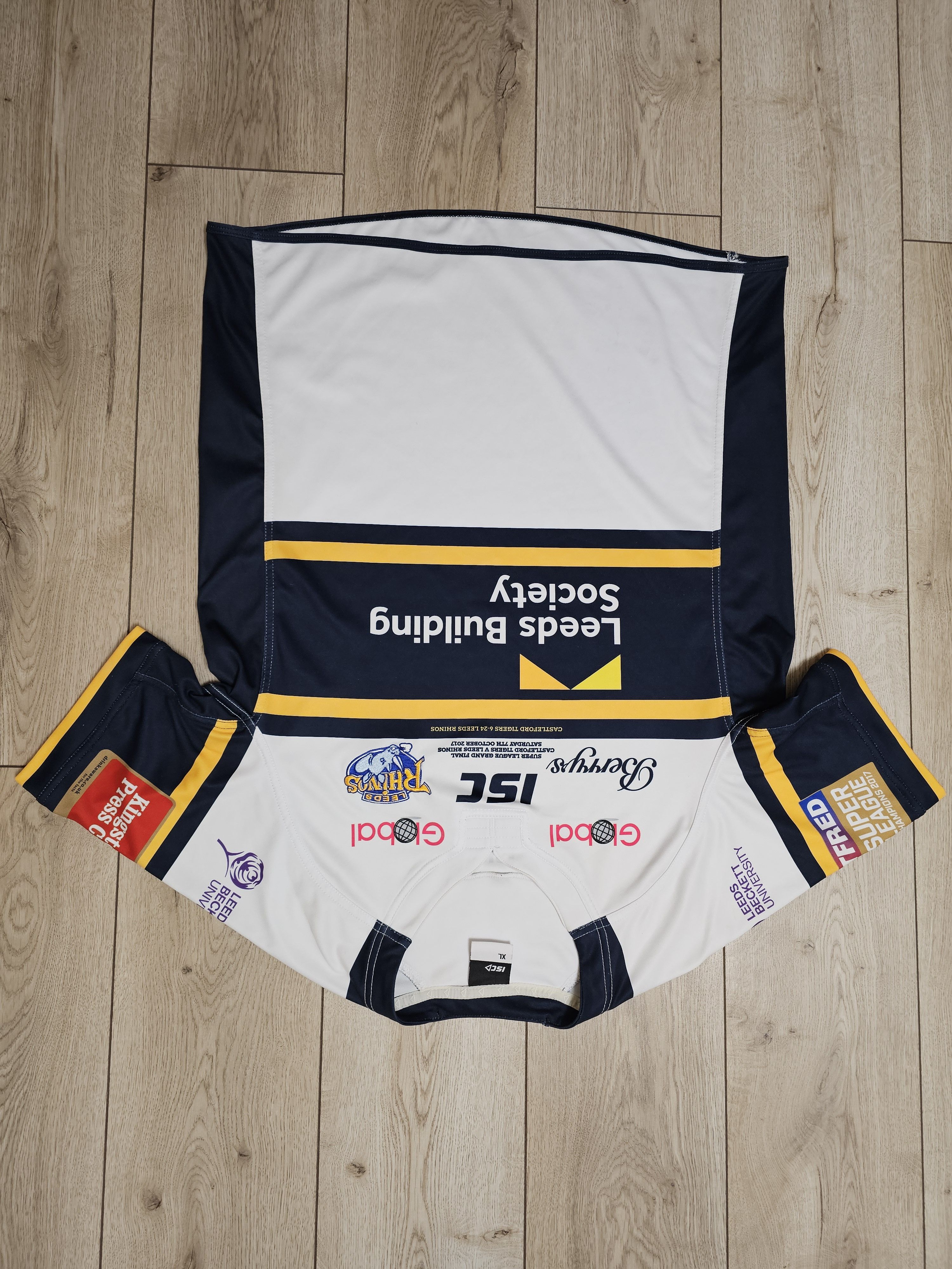 LEEDS RHINOS RUGBY JERSEY 2017 GRAND FINAL ENGLAND RUGBY