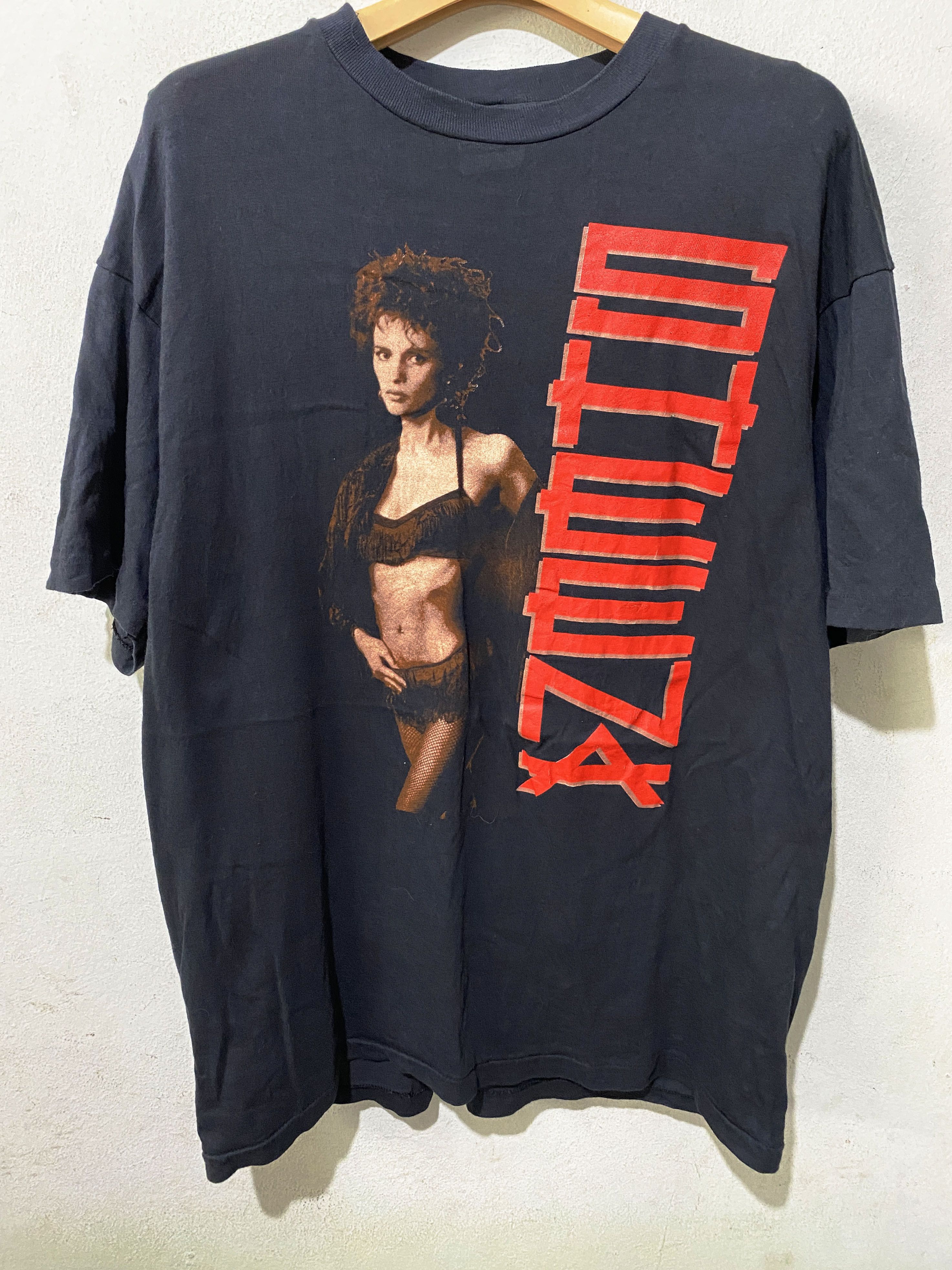image of Band Tees x Tour Tee Vintage 80's Sheena Easton Pop Rock Prince Tour Shirt in Black (Size Large)