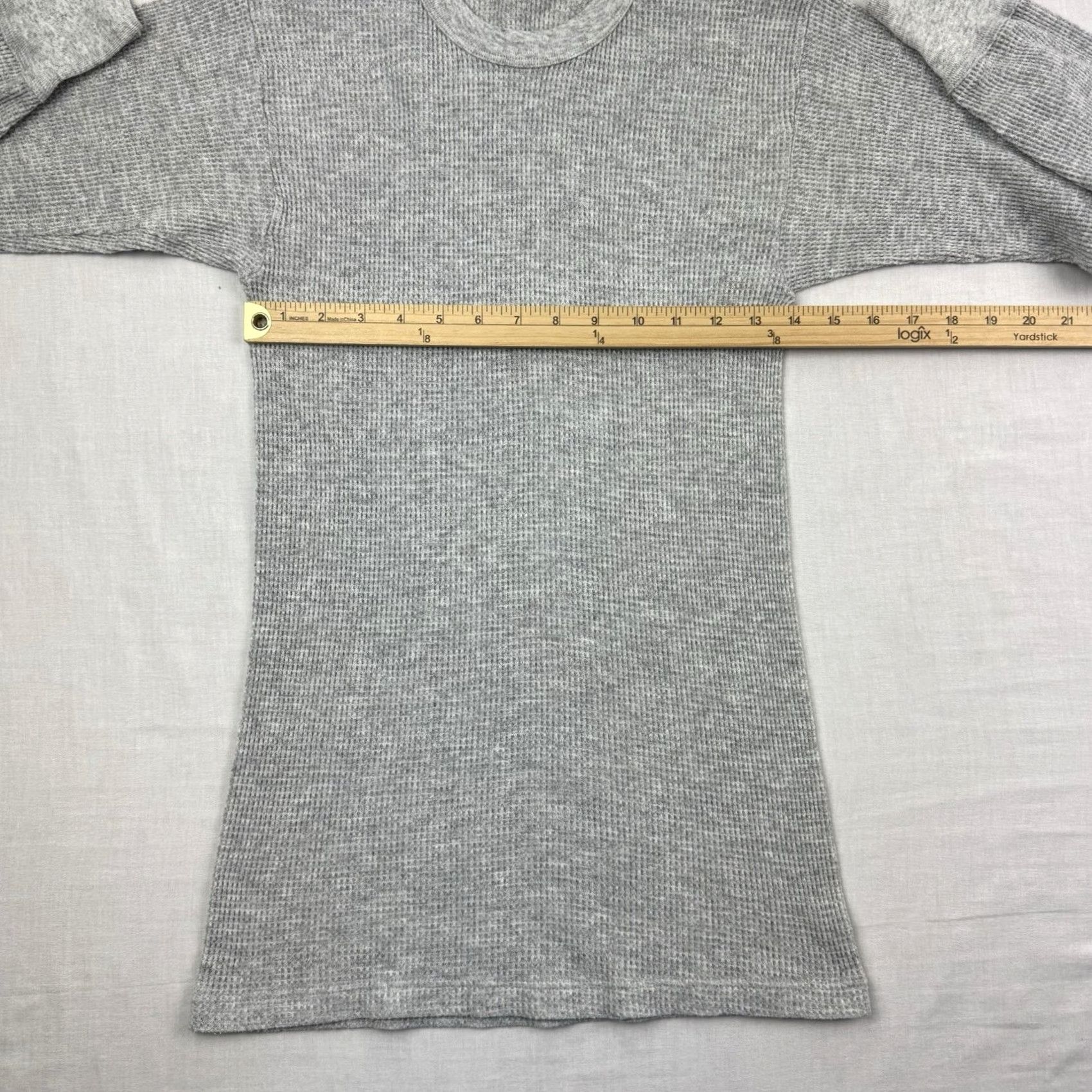 Vintage VINTAGE American Thermal Shirt XL Gray Adult Long Sleeve Crew Neck Hipster 80s Grunge Boy? Mens Size US XL / EU 56 / 4 - 5 Thumbnail