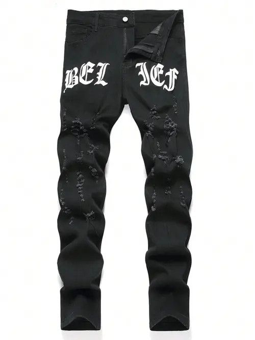 Jean Skinny ripped DRILL TRAP DRIP jeans Size US 32 / EU 48 - 1 Thumbnail