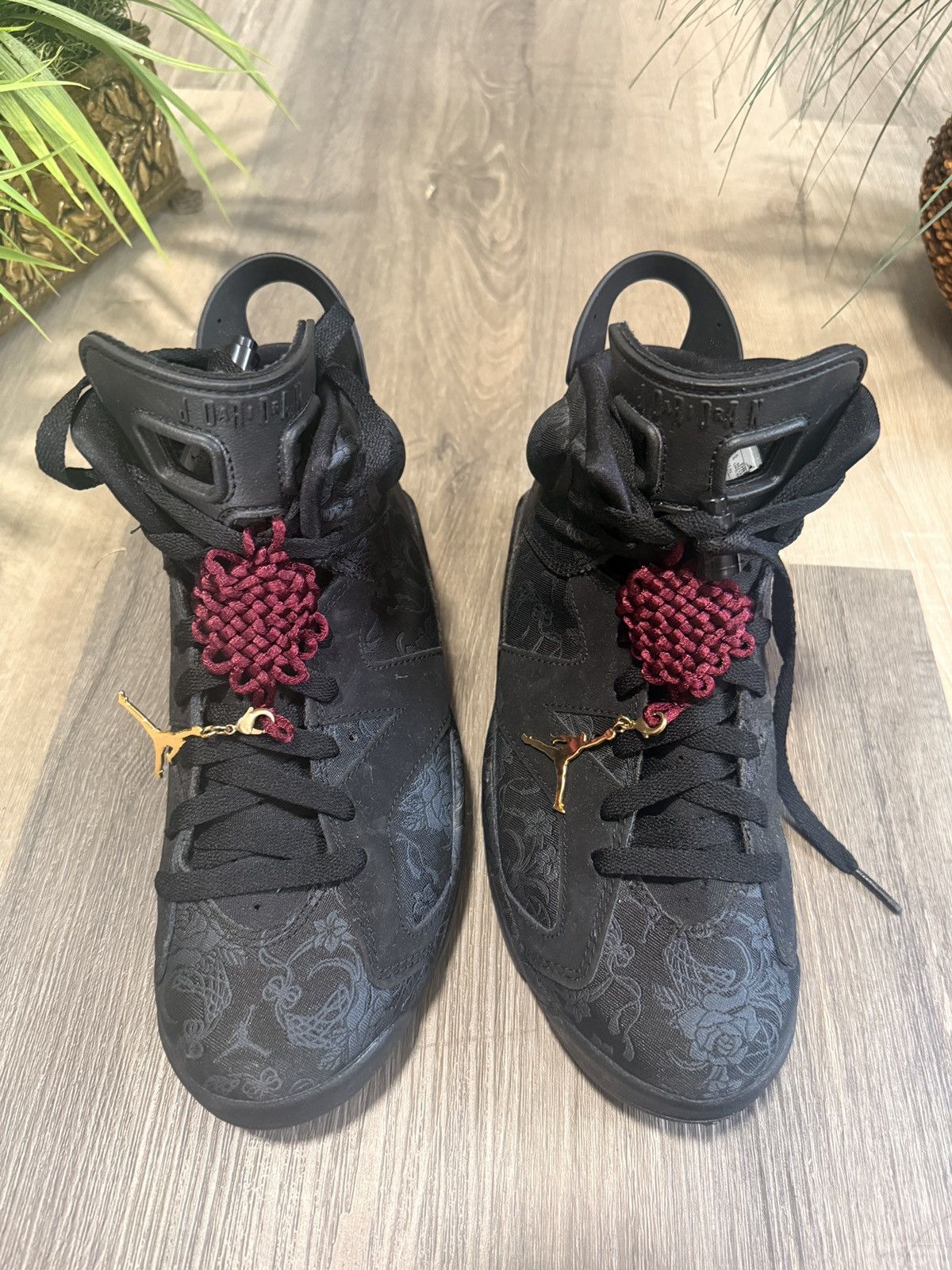 Jordan Brand × Nike Nike Air Jordan 6 Retro CNY Chinese New Year Black Sz 7.5 Size US 6 / EU 39 - 7 Thumbnail