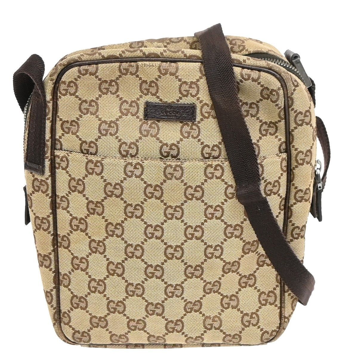 Gucci Gucci Vintage Front Pocket Flat Messenger GG Canvas Size ONE SIZE - 1 Thumbnail
