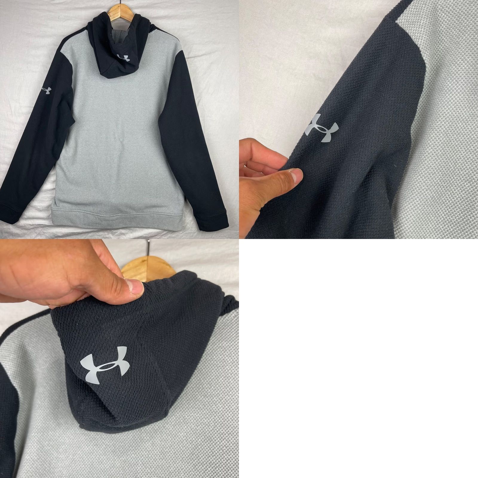 Under Armour Under Armour Hoodie Mens Large Gray Cotton Blend Fleece Embroidered Logo SC Sweater Sports Pullover Hooded Pockets Size US L / EU 52-54 / 3 - 8 Thumbnail
