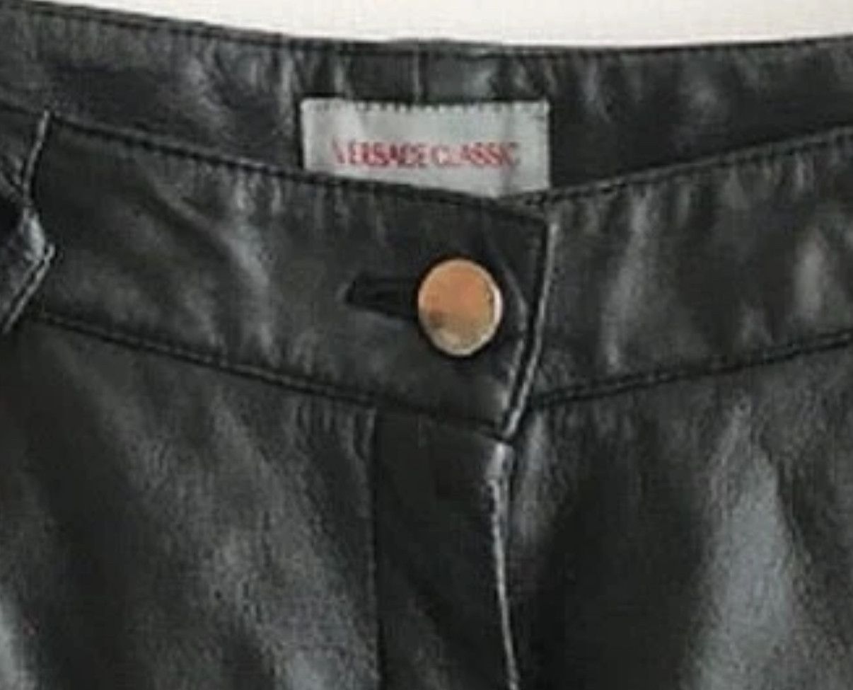 Versace Vintage leather Versace pants Size 28" / US 6 / IT 42 - 5 Thumbnail
