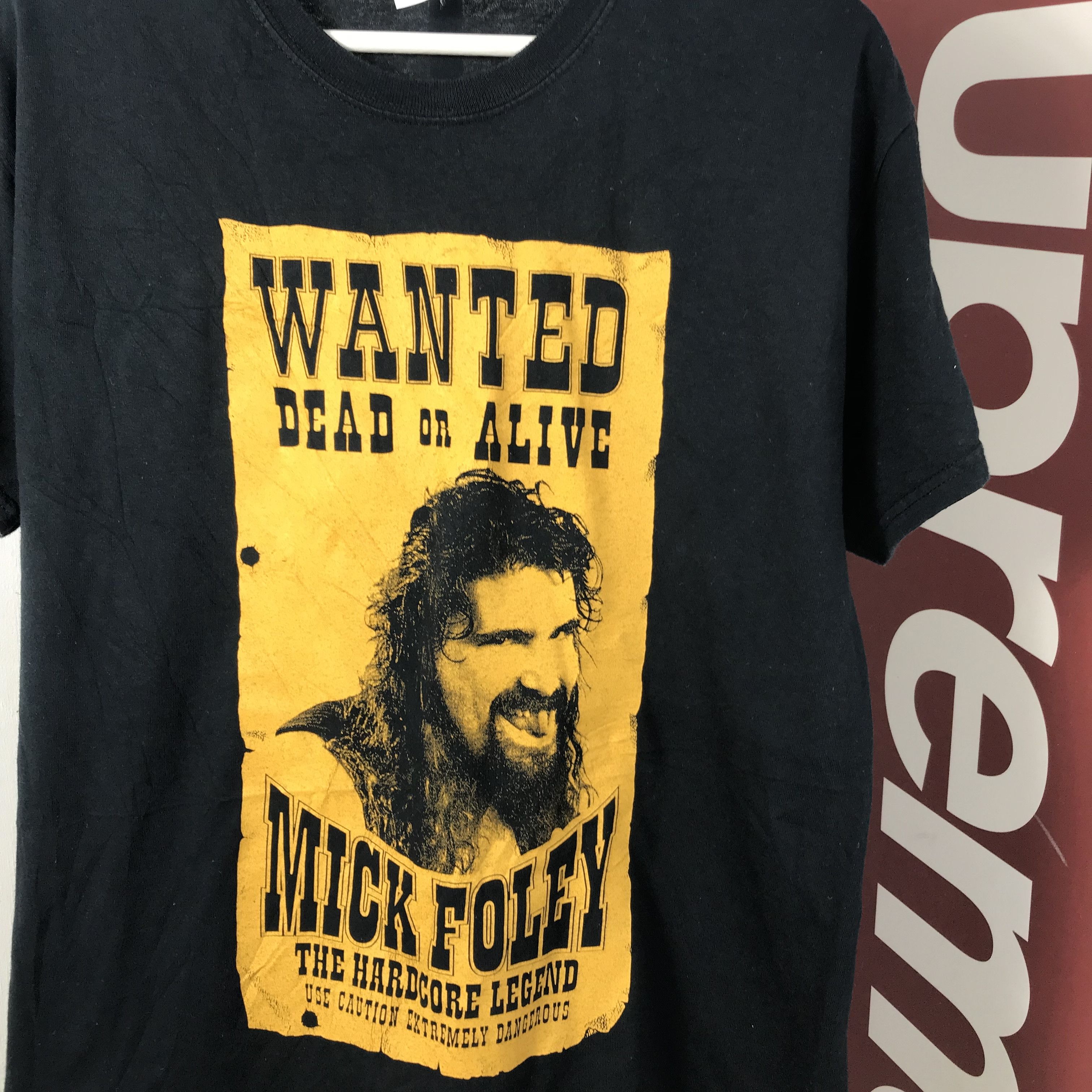 Vintage 00s Cactus Jack mick folley Mankind Wanted Dead or Alive Size US M / EU 48-50 / 2 - 3 Thumbnail