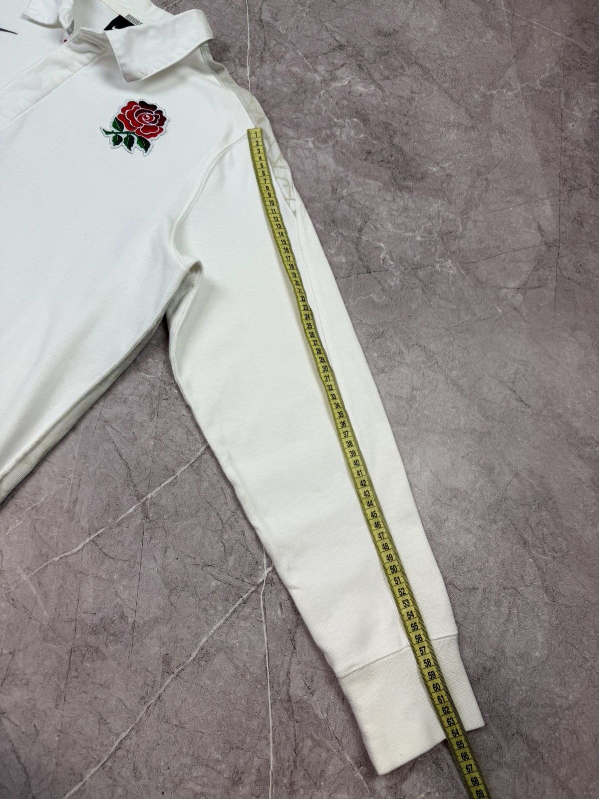 Nike VINTAGE NIKE MEN'S RUGBY ENGLAND LONG SLEEVE HOME SHIRT JERS Size US L / EU 52-54 / 3 - 12 Thumbnail