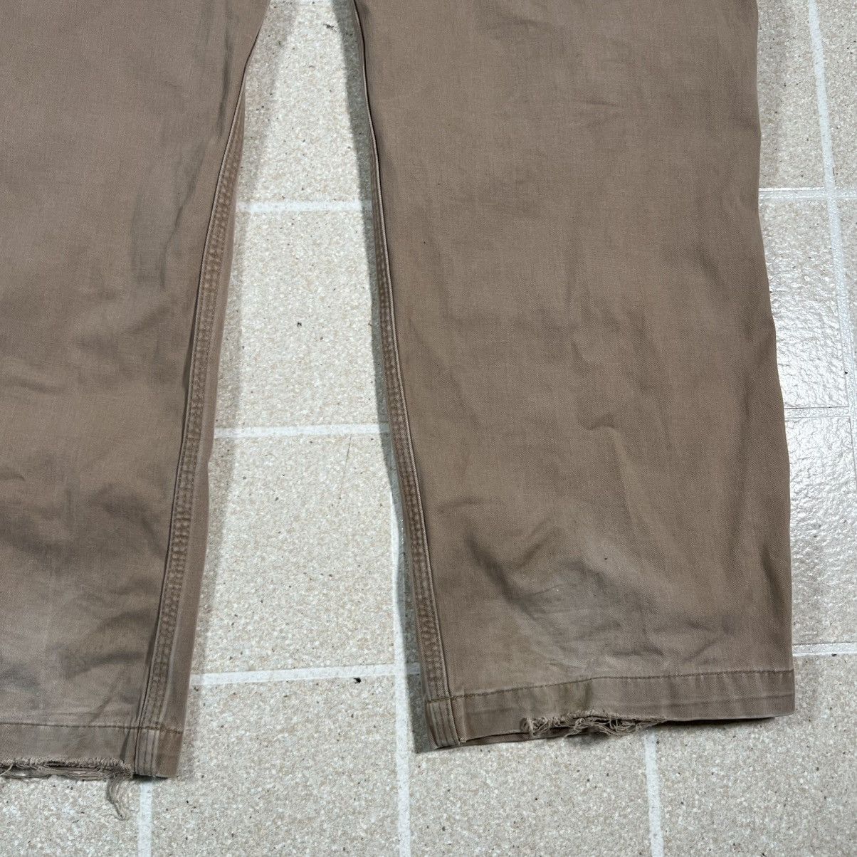 Carhartt Carhartt Relaxed Fit Khaki Work Brown Twill Pants Size 44x30 Size US 44 / EU 60 - 4 Thumbnail