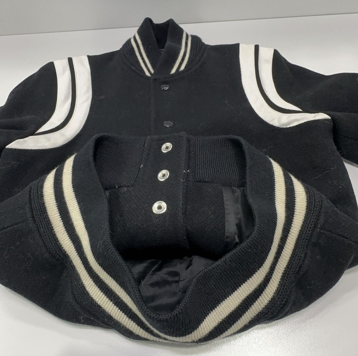 Saint Laurent Paris Saint Laurent Teddy Varsity Jacket Size XS / US 0-2 / IT 36-38 - 8 Thumbnail