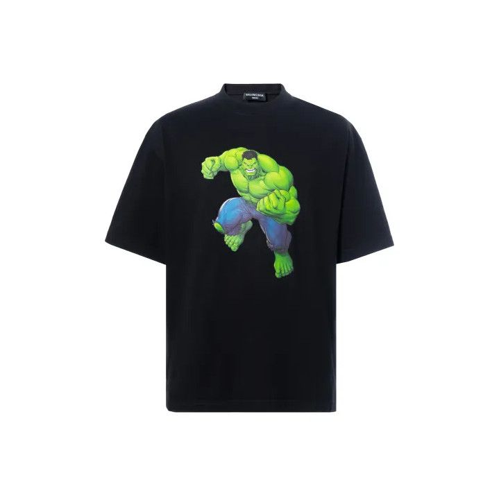 Balenciaga Balenciaga Hulk Graphic T-Shirt for Couples Size US S / EU 44-46 / 1 - 1 Thumbnail