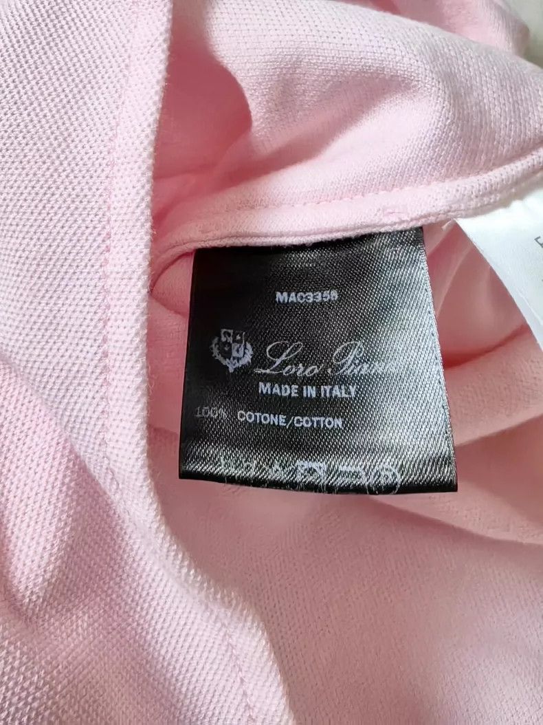 Ermenegildo Zegna Loro Piana Pink Short Sleeve Polo-2508 Size US XL / EU 56 / 4 - 5 Thumbnail