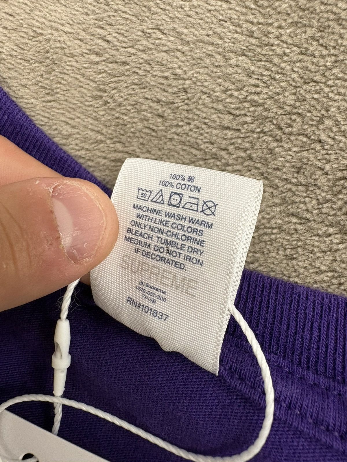 IRAK × Supreme Supreme x IRAK Arc Tee purple Size M Size US M / EU 48-50 / 2 - 5 Thumbnail