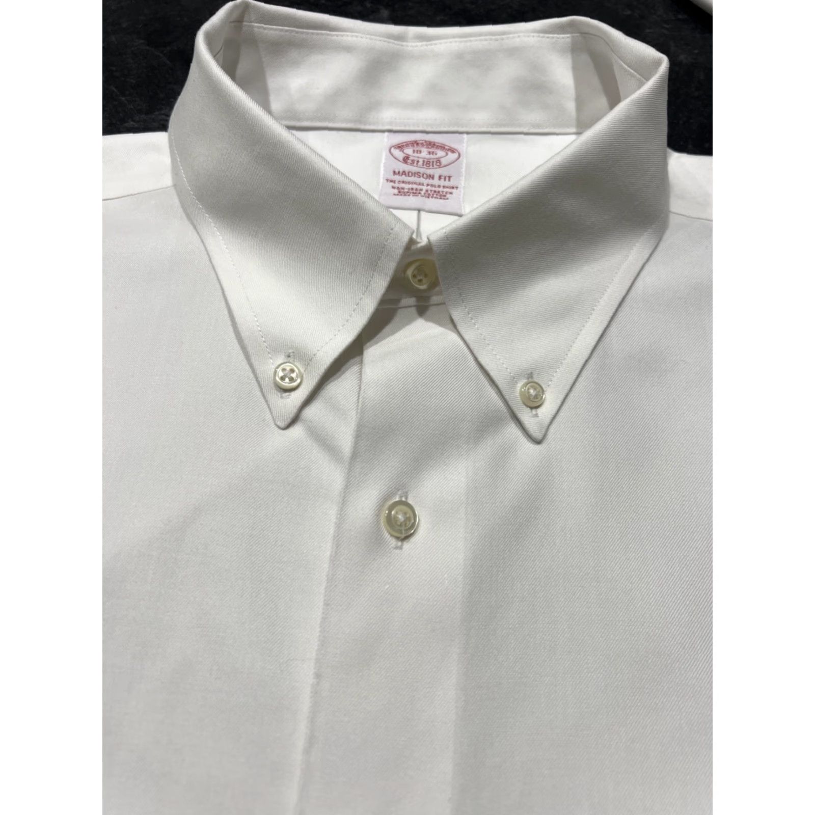 Brooks Brothers **Brooks Brothers White Supima Cotton Men's Long Sleeve Dress Shirt** User: **White Brooks Brothers Supima Cotton Men's Long Sleeve Dress Shirt** Size 48R - 4 Thumbnail