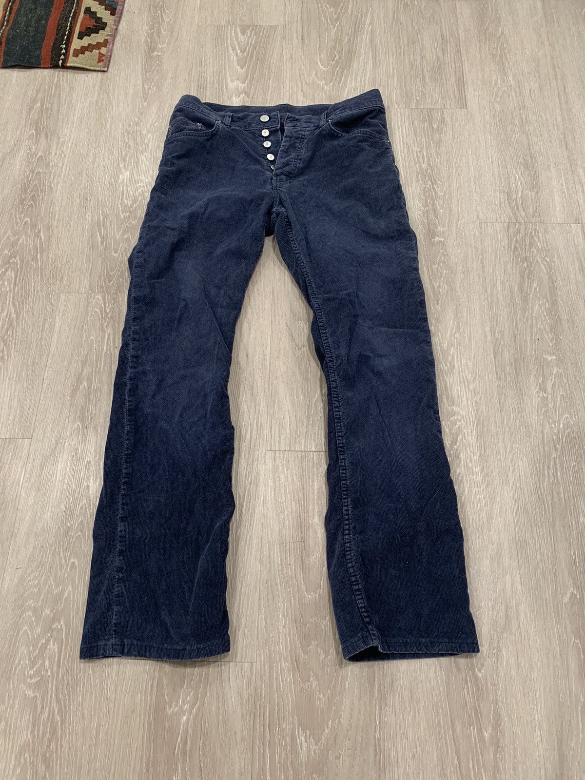 Image of Early 2000S Helmut Lang Corduroys in Navy, Men's (Size 31)