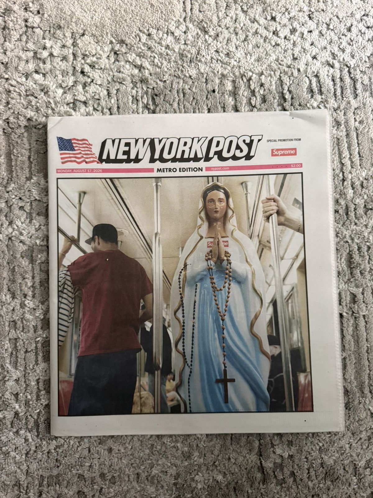 Supreme Supreme “BLESSED” Ben Kadow poster | Grailed