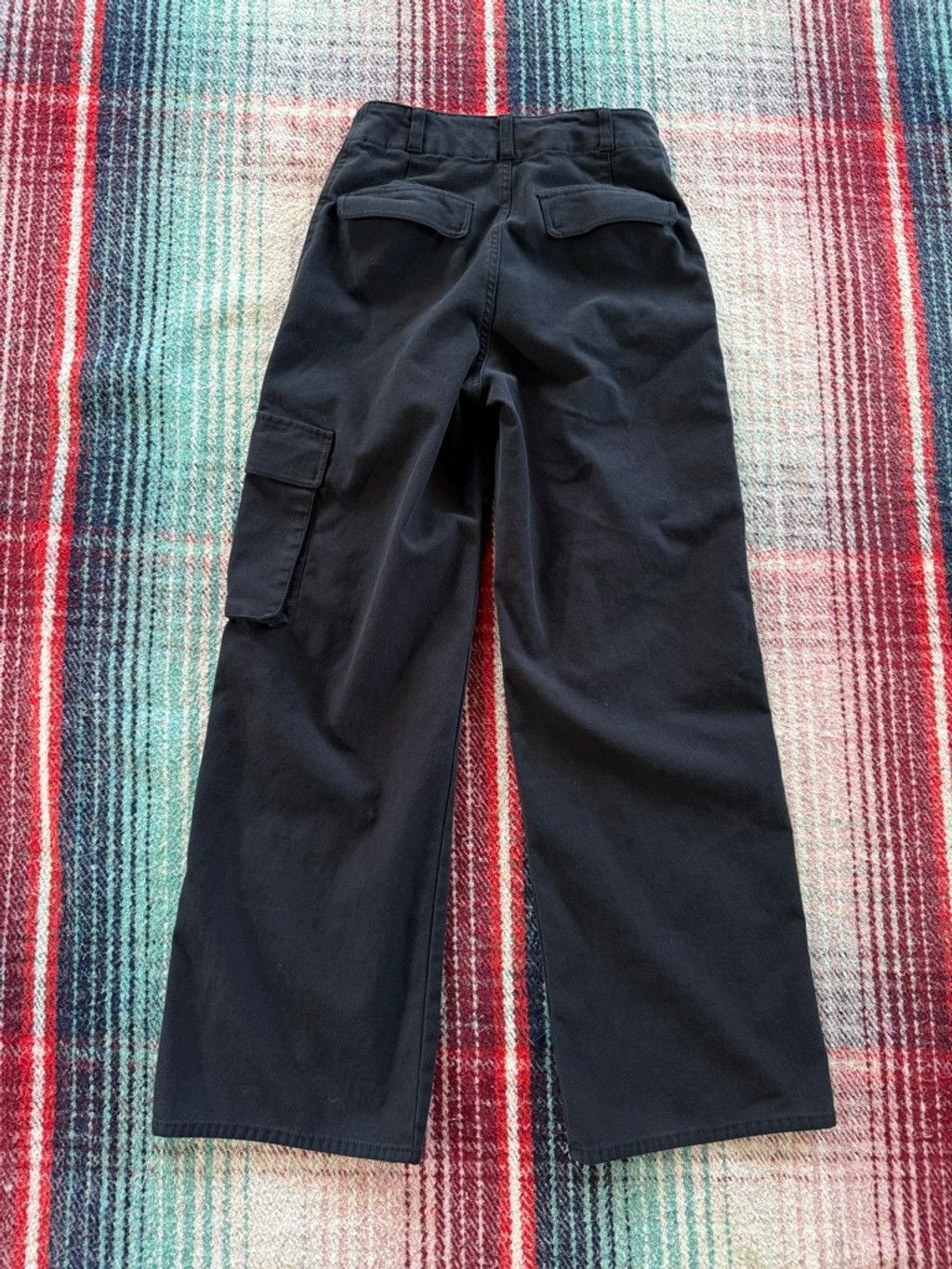 TNA Women's TNA Black Wide Leg Cargo Pants Size 2 Size 26" / US 2 / IT 38 - 3 Thumbnail