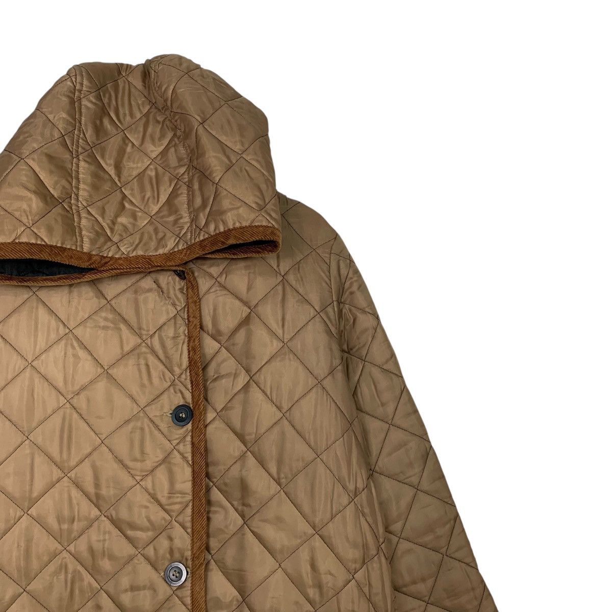 Other Beaver Of Bolton Hooded Quilted Coat Made In England Size M / US 6-8 / IT 42-44 - 5 Thumbnail