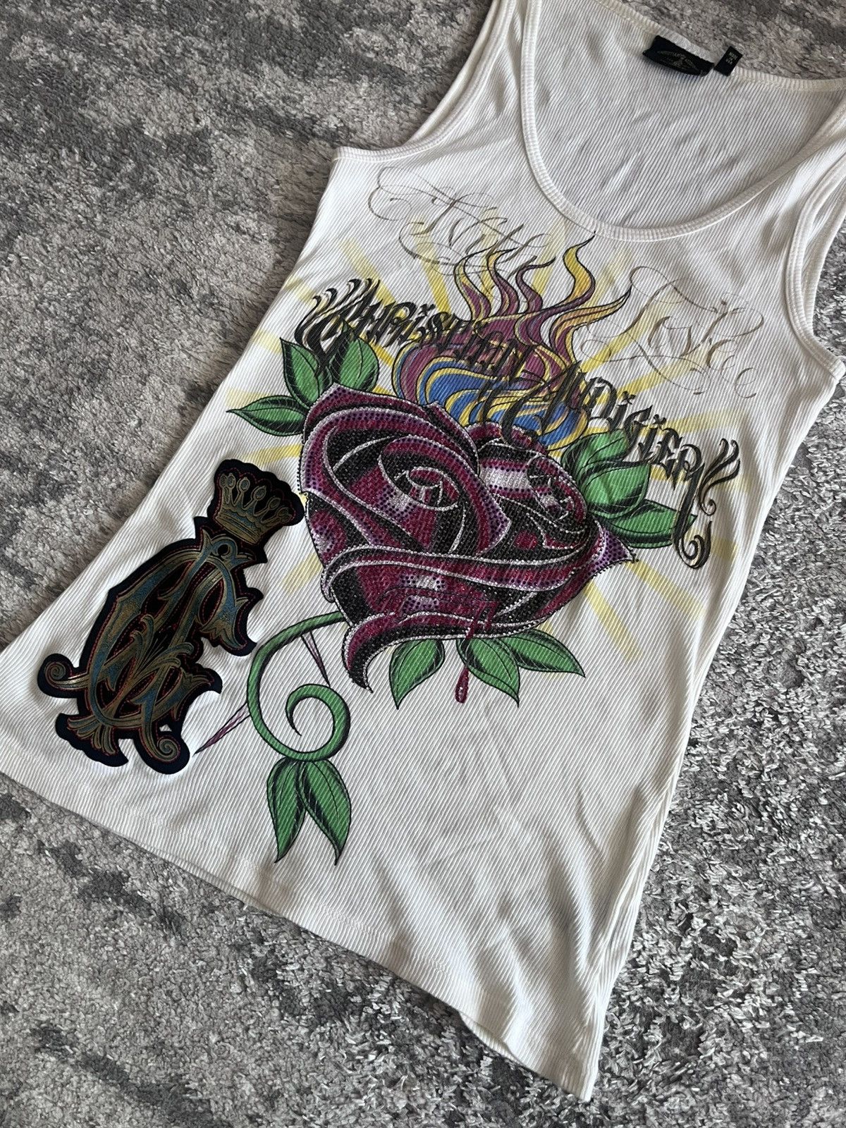 Christian Audigier Vintage Y2K Ed Hardy by Christian Audigier tank top tee Size S / US 4 / IT 40 - 2 Thumbnail