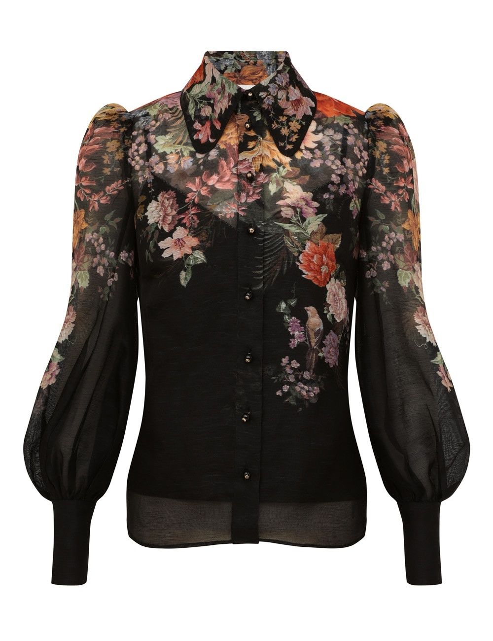 oc11z0825 Pavilion Tie Neck Blouse in Multicolor