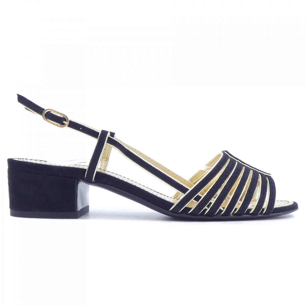 Chanel Chanel G37383X56151 Suede Kid Skin Sandals Leather Shoes G37383X56151 DUTY FREE for USA