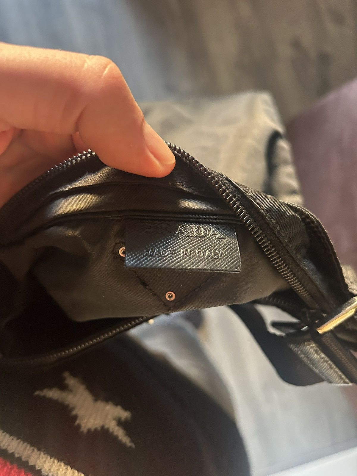Prada Prada Nylon Crossbody Bag with Robot Patch Size ONE SIZE - 7 Thumbnail