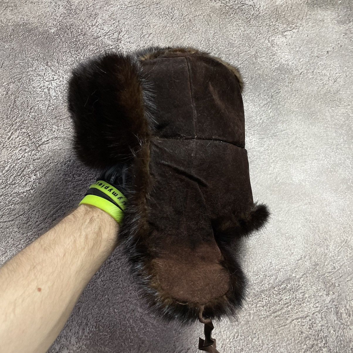 Vintage Vintage 90s Mohair Faux Fur Ushanka Beanie Hat Oversized OS Size ONE SIZE - 3 Thumbnail