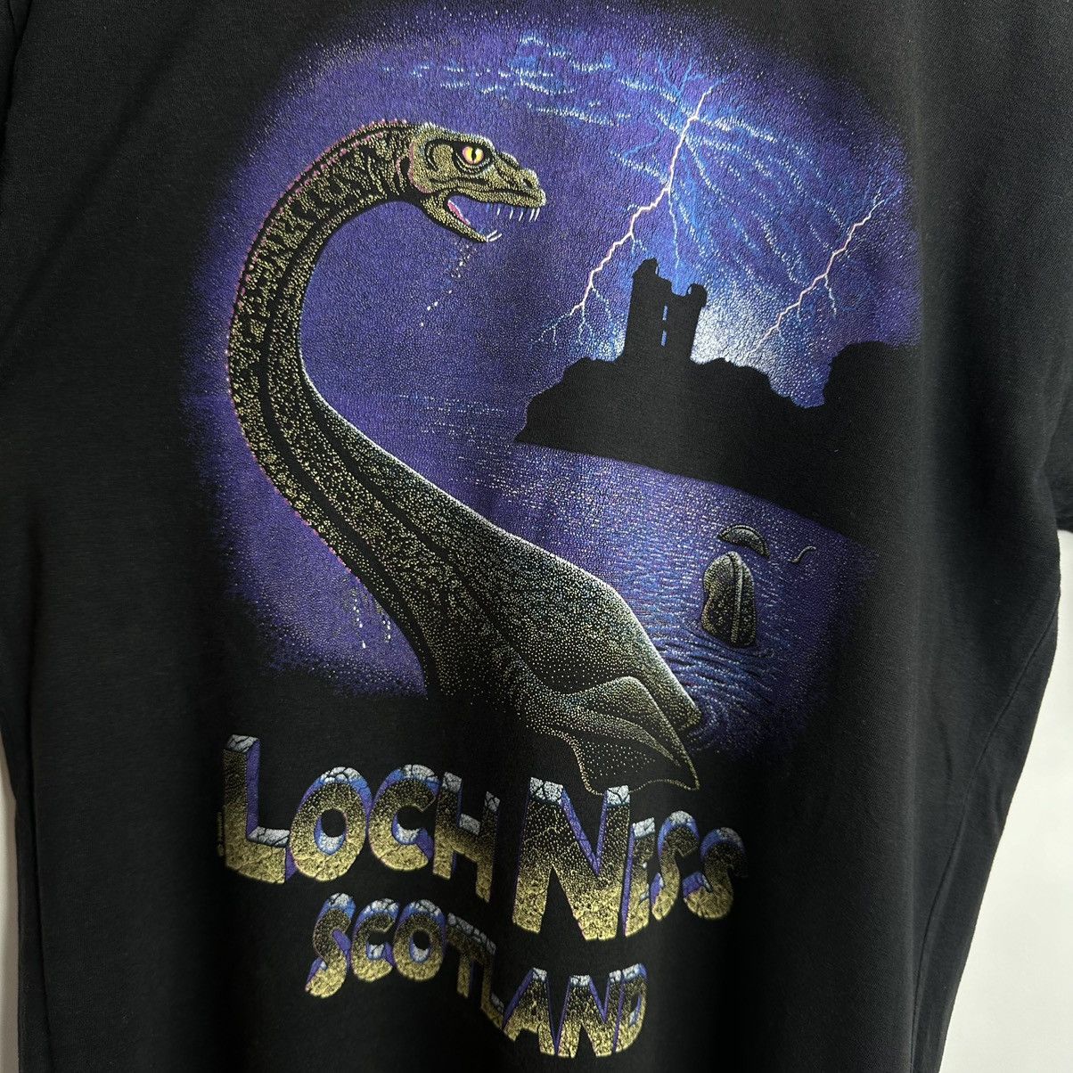 Band Tees Vintage 90s Loch Ness Scotland T-shirt Size US S / EU 44-46 / 1 - 2 Thumbnail