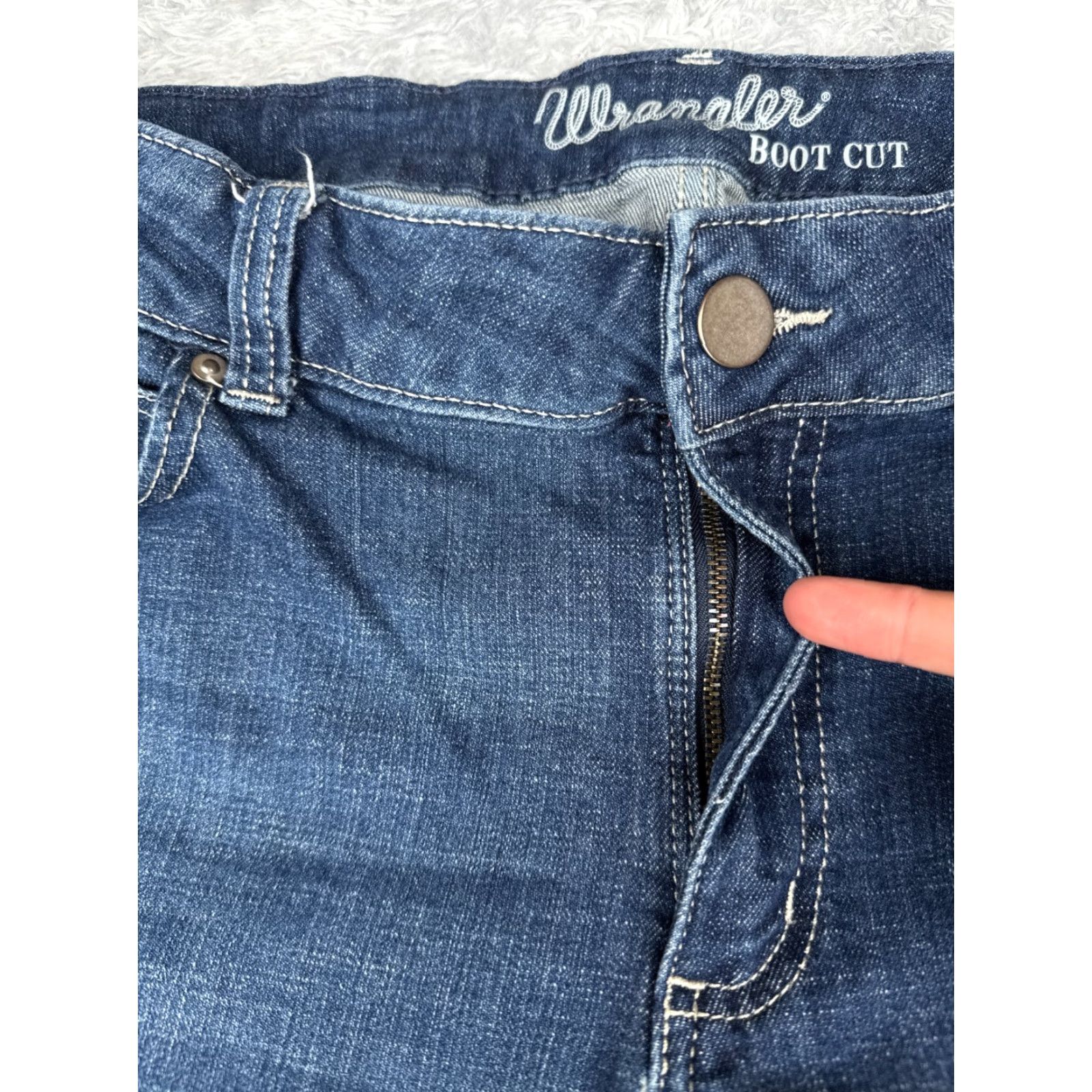 Wrangler Wrangler Jeans Juniors Blue Denim Bootcut Cotton Blend Mid Rise 34x30 Wrangler Retro 90s Womens Jeans Size 38" / US 16 / IT 52 - 5 Thumbnail