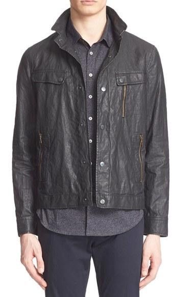 John Varvatos Coated Linen Moto jacket. 36 Size US S / EU 44-46 / 1 - 2 Thumbnail