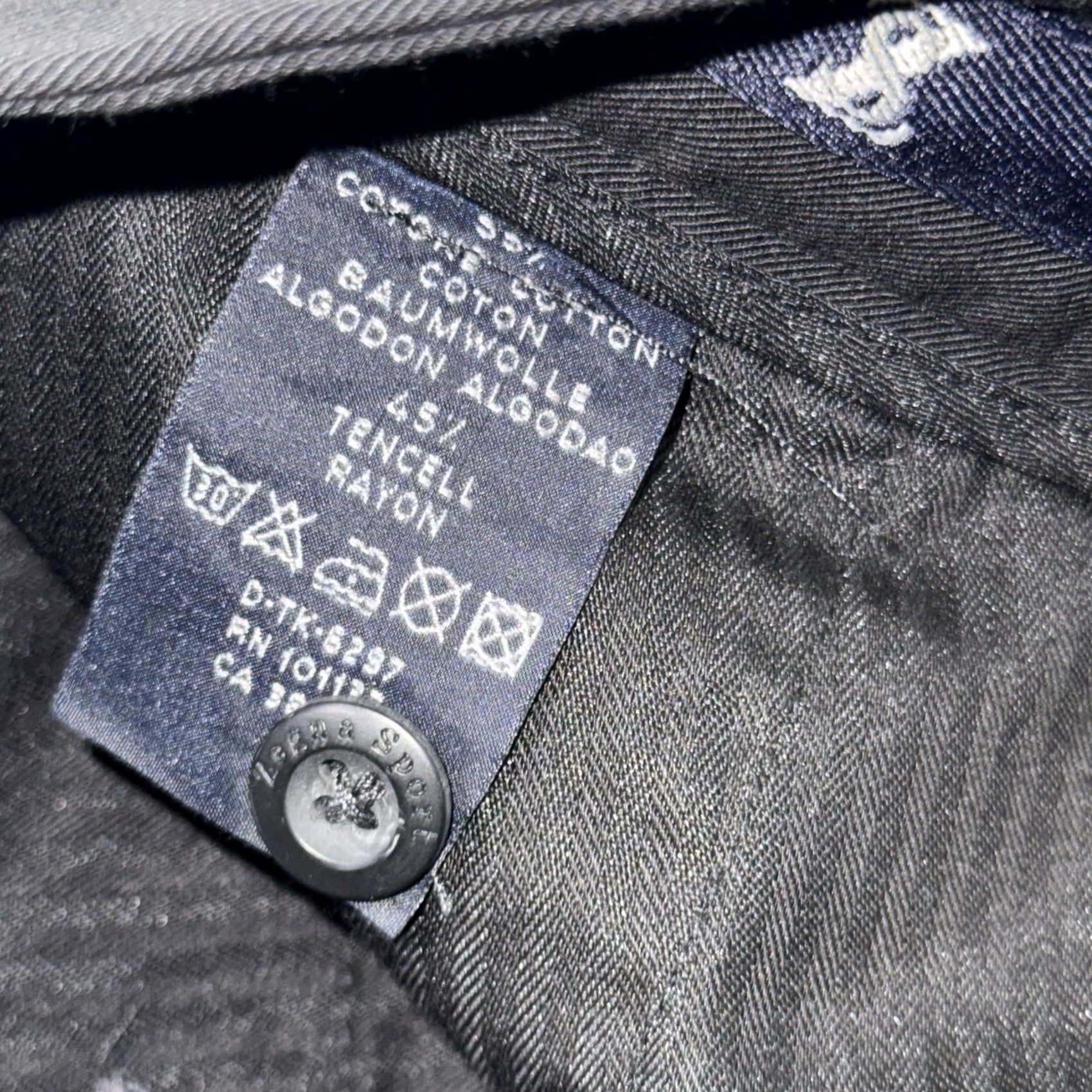 Vintage ZegnaSport Pants Mens 36x31 Black Chino Regular Fit Cotton Tencel Casual Office Mens Size US 36 / EU 52 - 4 Thumbnail