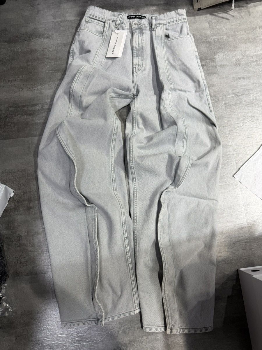 Y/Project Y/Project Banana Jeans - Grey Size US 31 - 4 Thumbnail