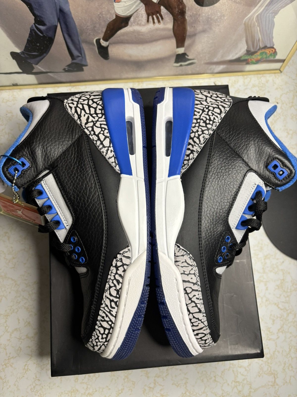 Jordan Brand Jordan Retro 3 ‘sport blue’ Size US 8.5 / EU 41-42 - 4 Thumbnail