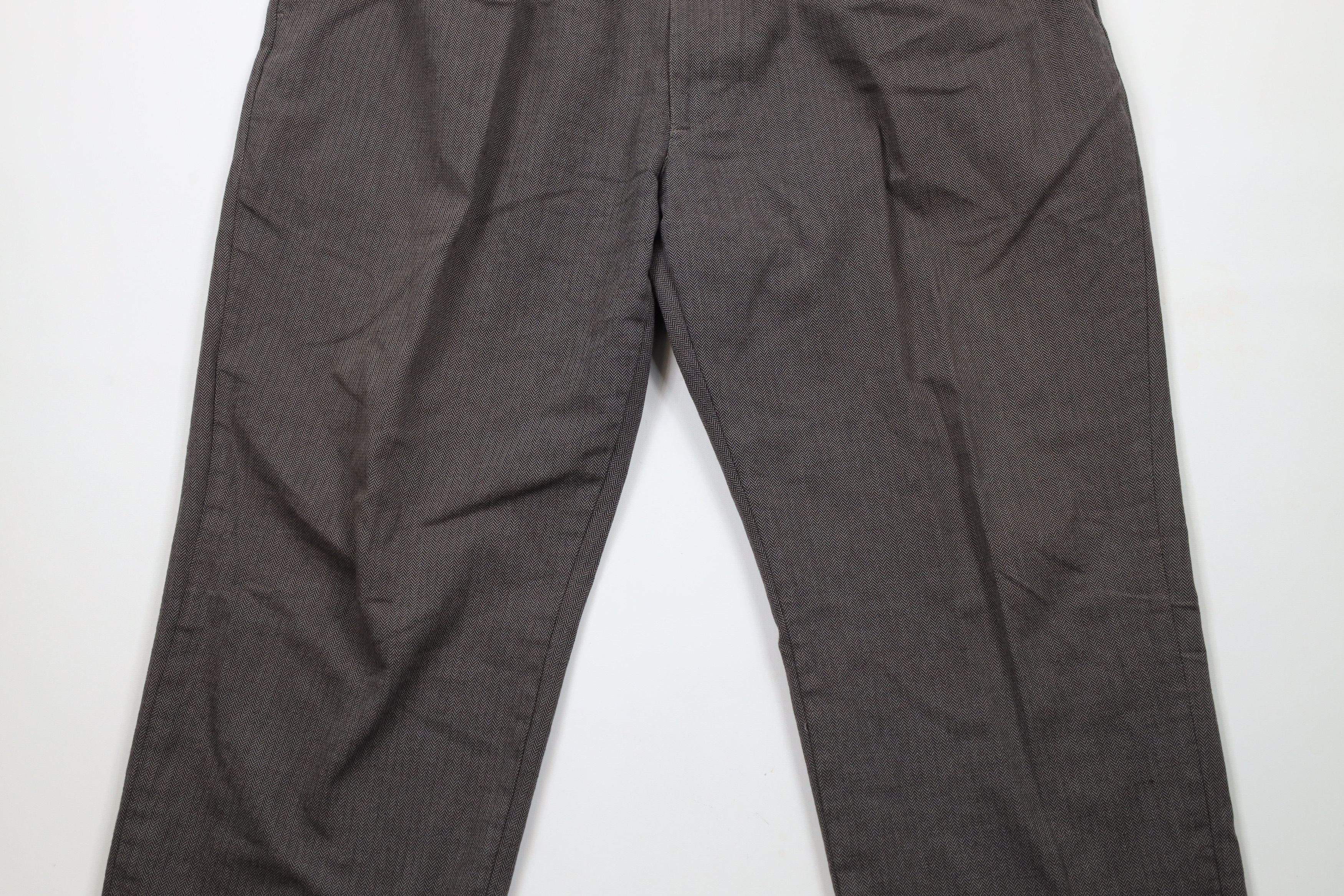 Ralph Lauren × Vintage Vintage 90s Ralph Lauren Wide Leg Herringbone Chino Pants Size US 42 / EU 58 - 3 Thumbnail