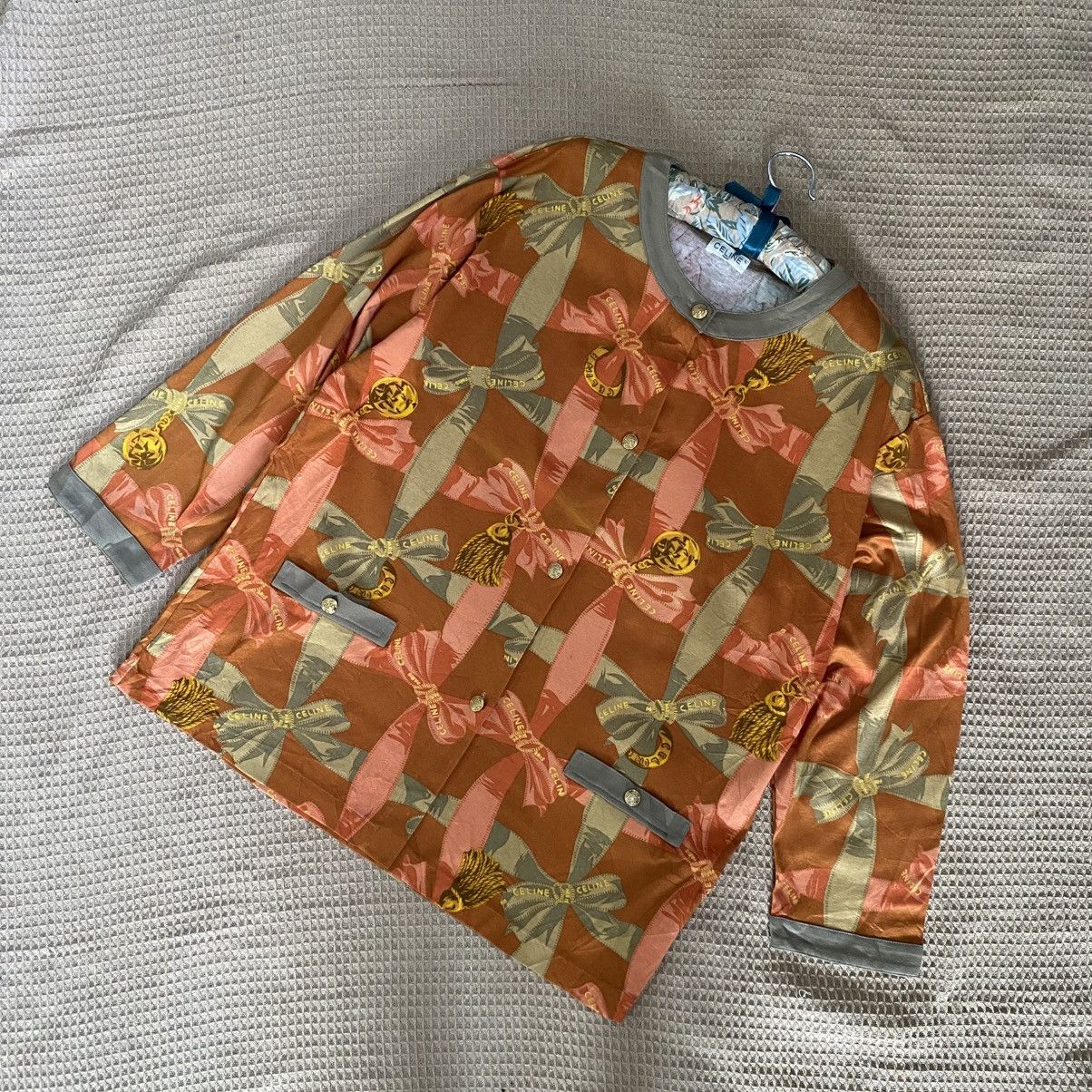 💥Celine vintage up button blouse
