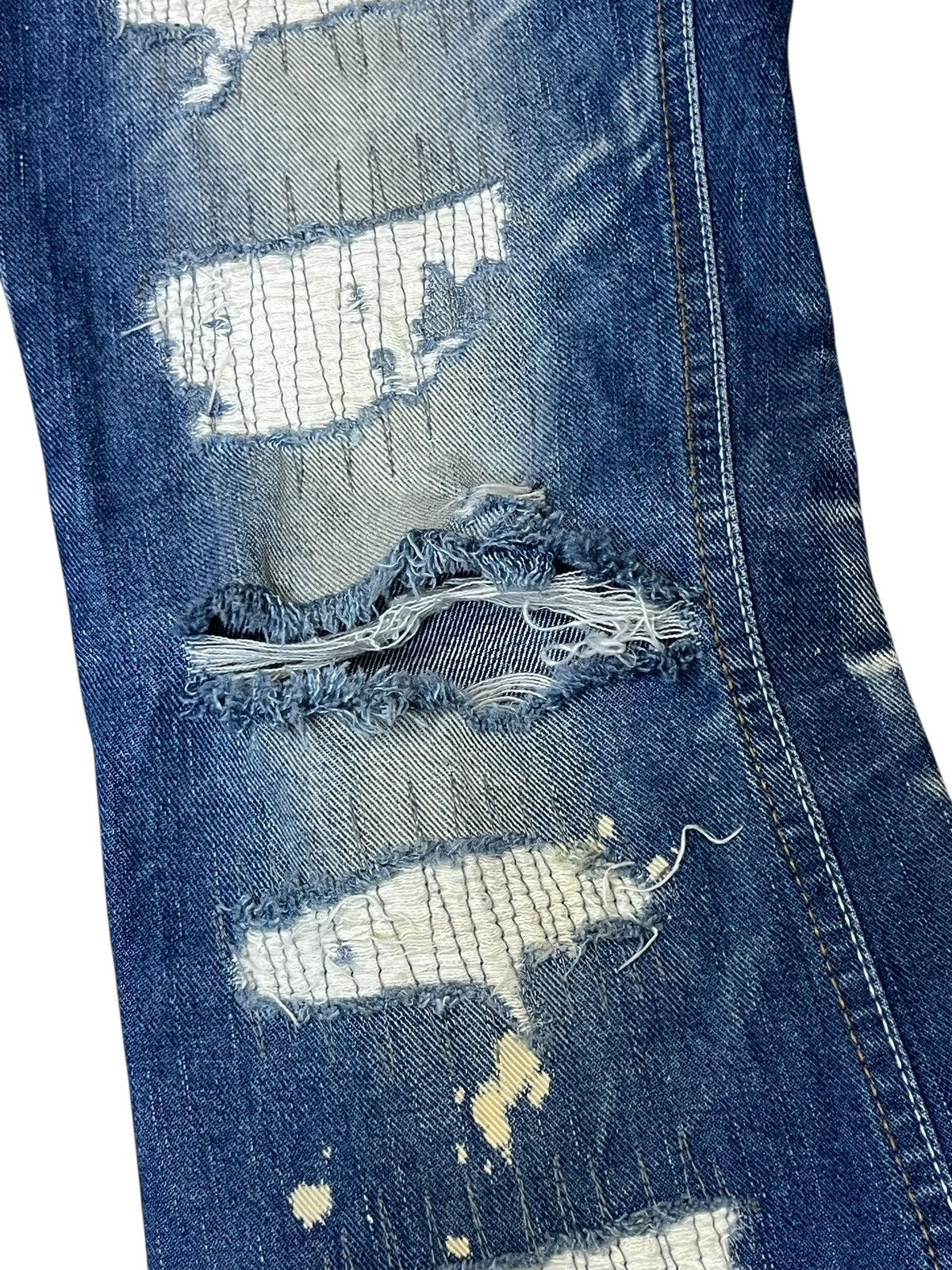 If Six Was Nine Vintage japanese jeans MIDAS 9 distressed flared punk jeans Size US 30 / EU 46 - 5 Thumbnail