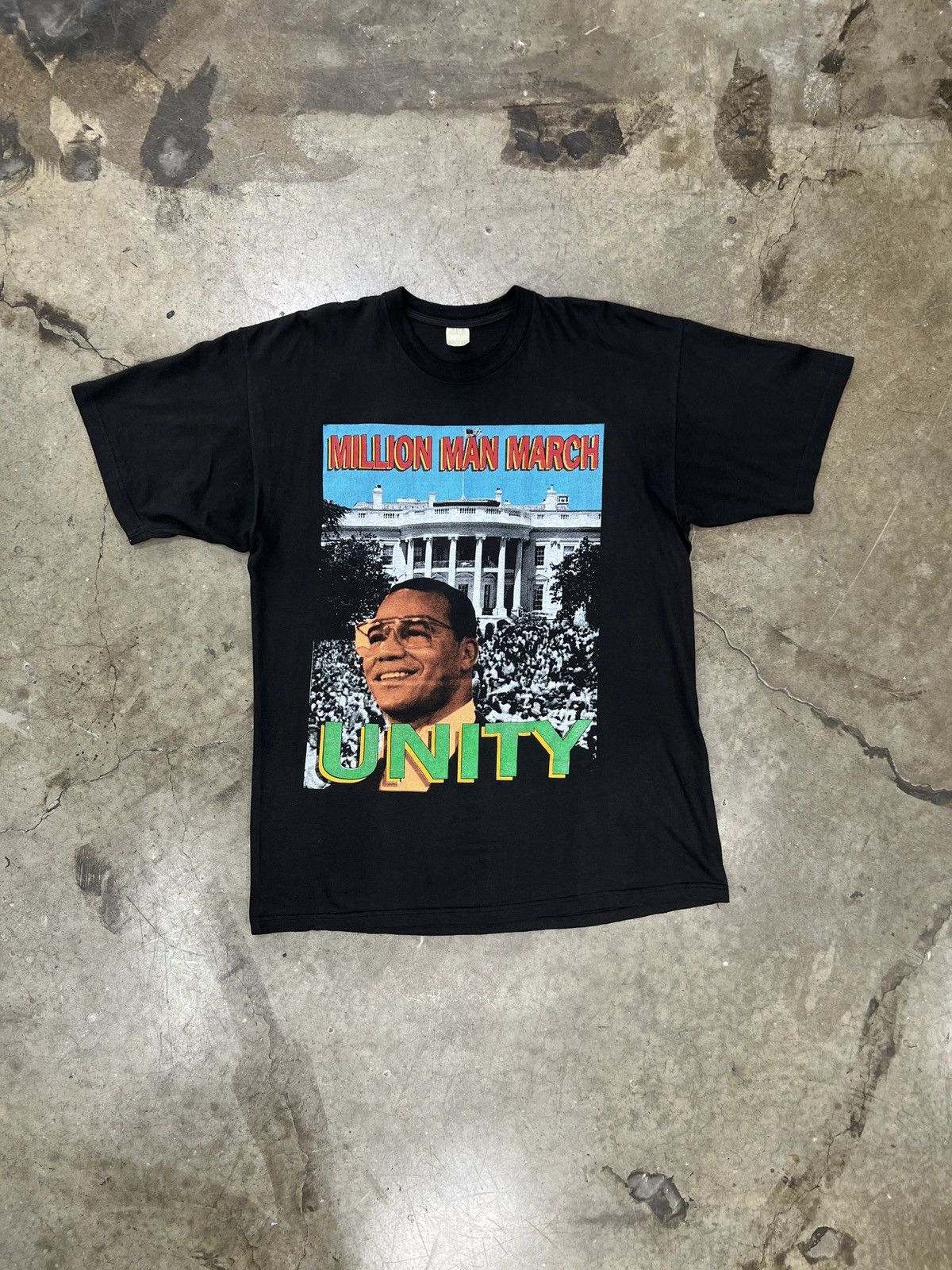 Vintage Vintage 1995 Million Man March Rap Tee Farrakhan XXL Size US XXL / EU 58 / 5 - 2 Thumbnail