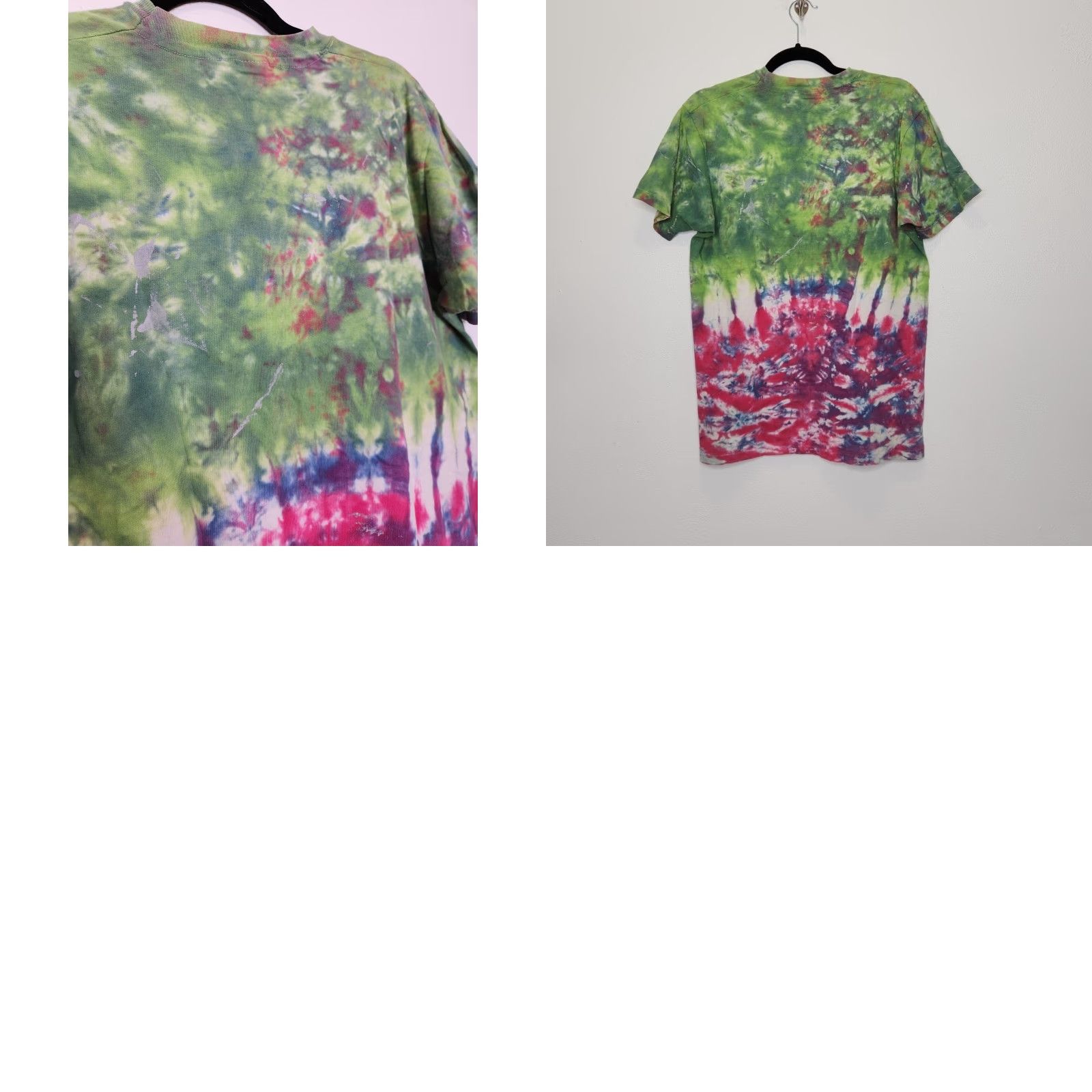 Hanes VINTAGE Hanes Shirt Unisex Adults Large Tie Dye Distressed Cobain 70s 90s Grunge Single Stitch Size US L / EU 52-54 / 3 - 8 Thumbnail