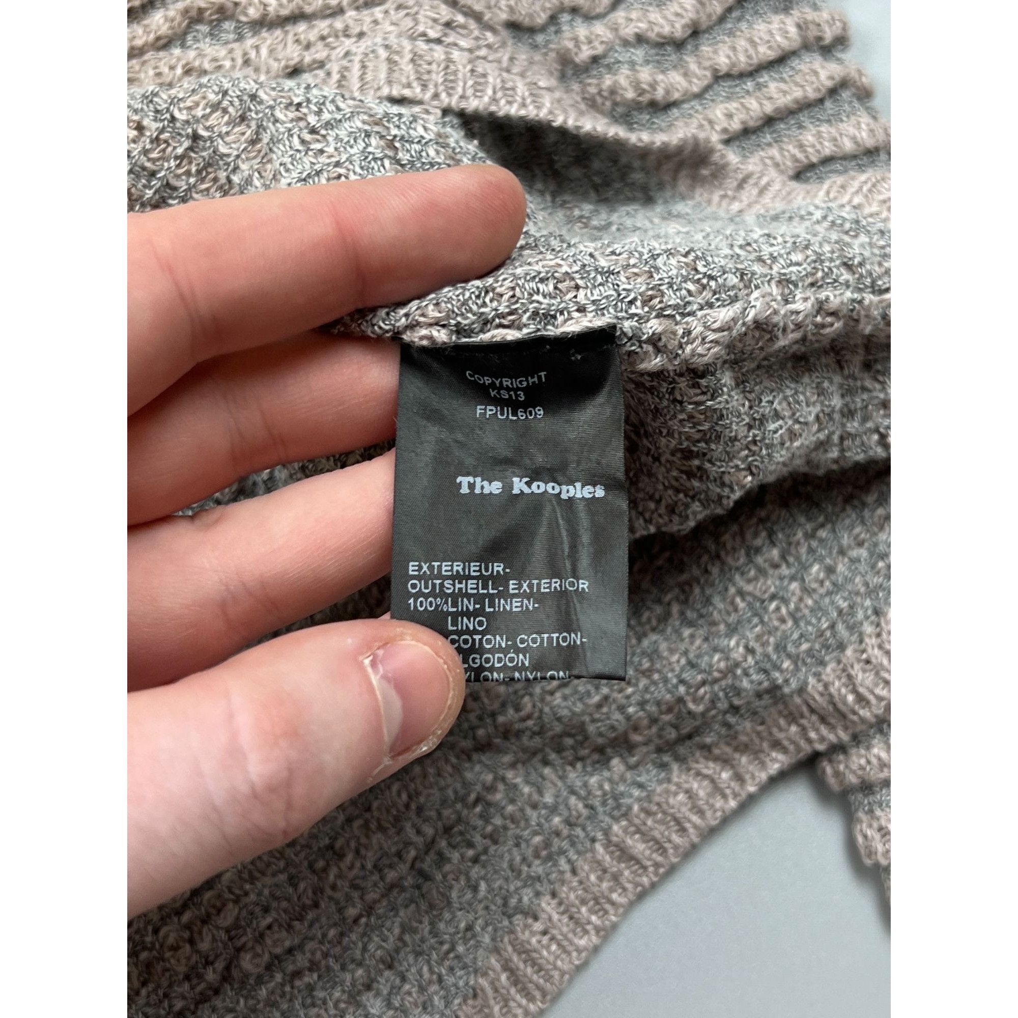 The Kooples The Kooples Linen Cotton Shortened Sweater (Y0672) Size M / US 6-8 / IT 42-44 - 5 Thumbnail