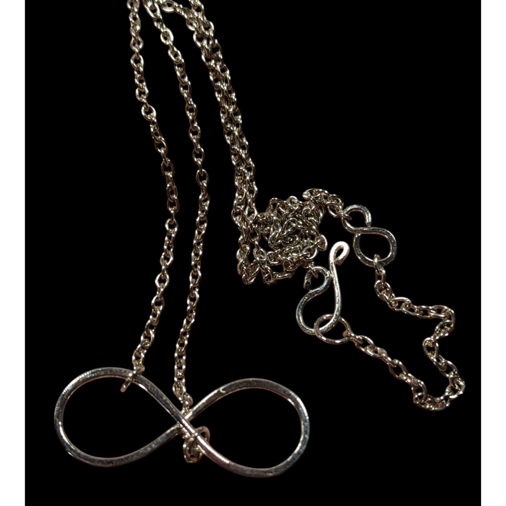 Other Dainty Infinity Pendant Silver Tone Necklace Size ONE SIZE - 3 Thumbnail