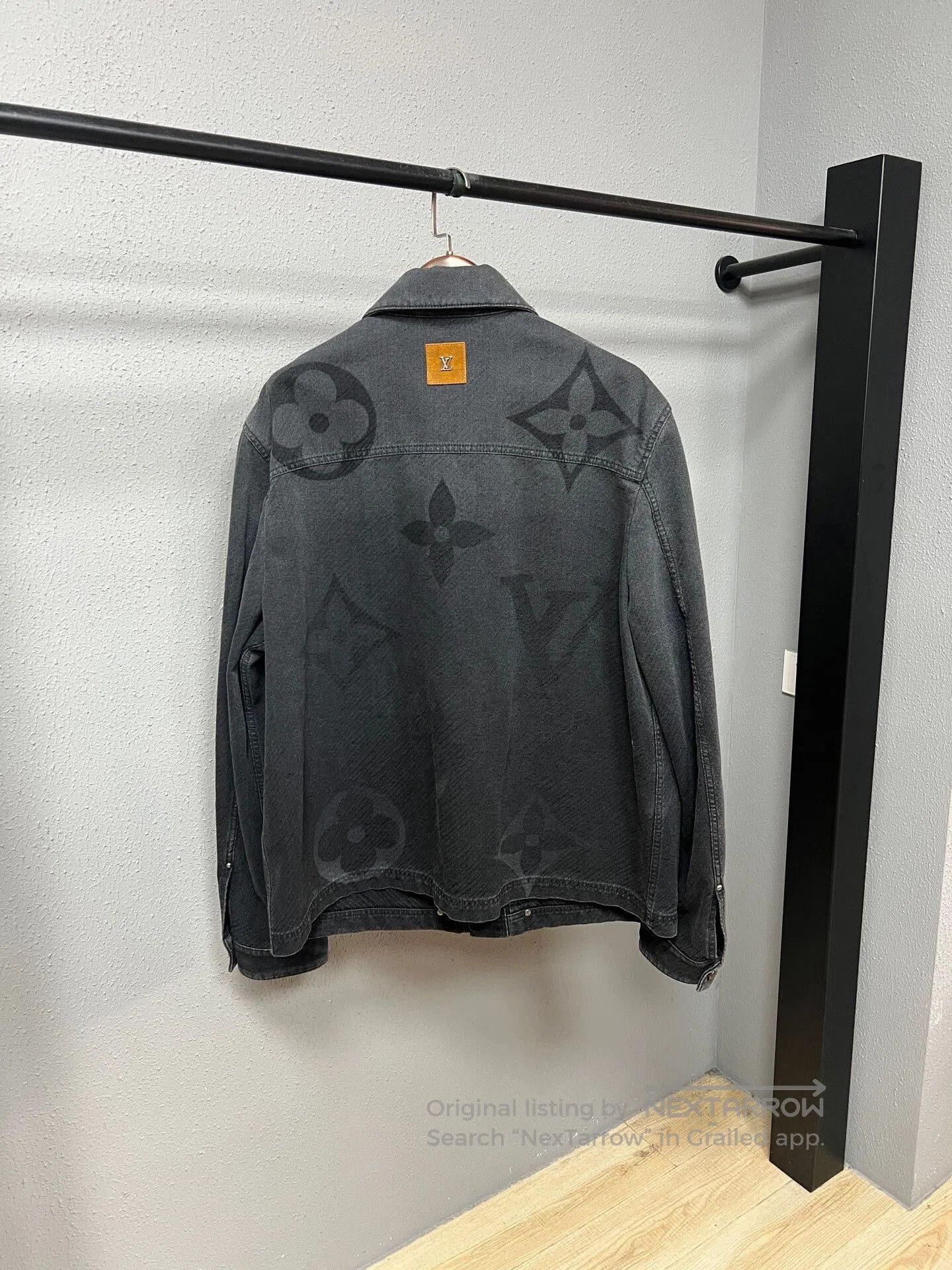 Louis Vuitton louis vuitton black washed denim jacket. Size US XXL / EU 58 / 5 - 2 Thumbnail