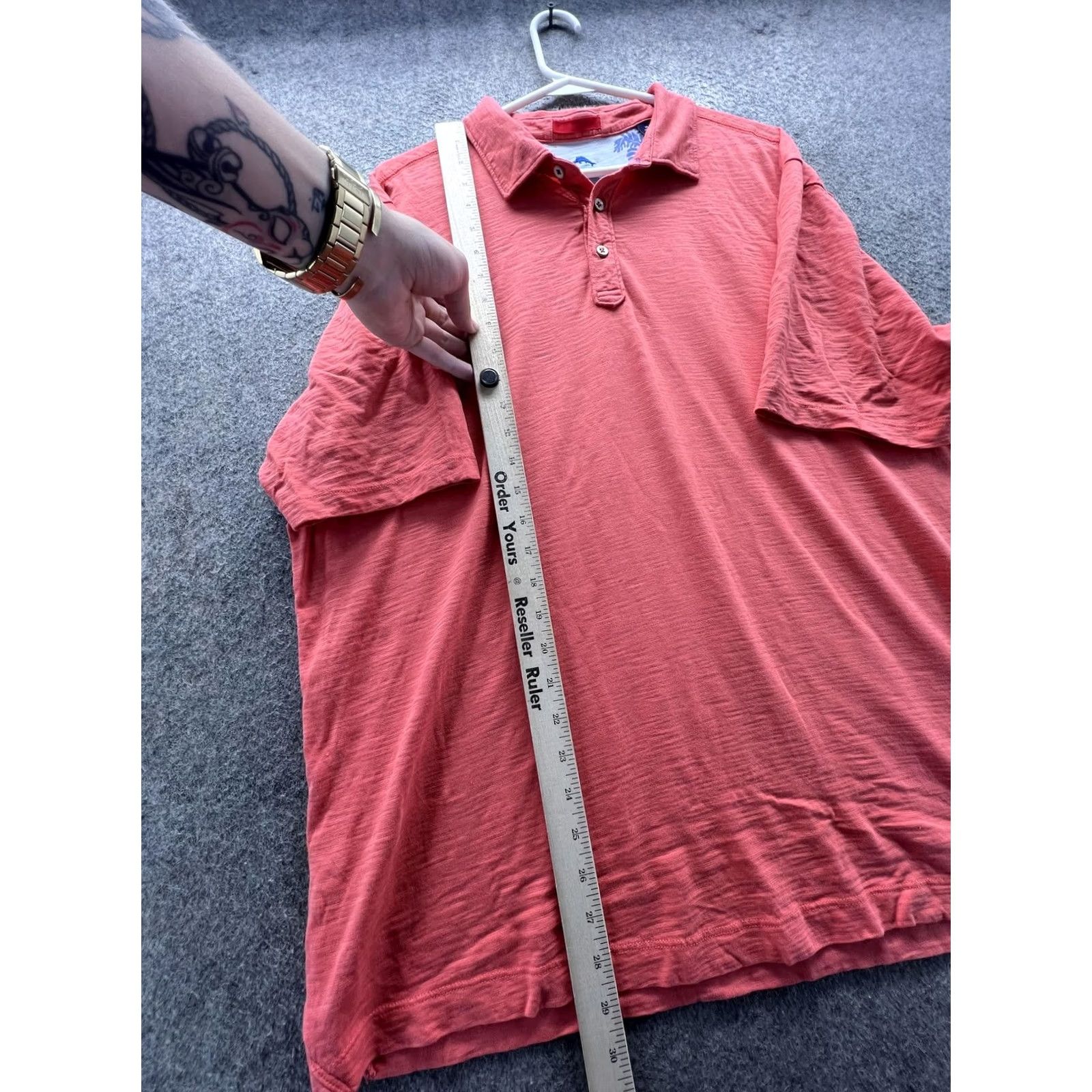 Tommy Bahama Tommy Bahama Polo Shirt Mens XL Orange Solid Pima Cotton Short Sleeve Casual Beach Size US XL / EU 56 / 4 - 5 Thumbnail